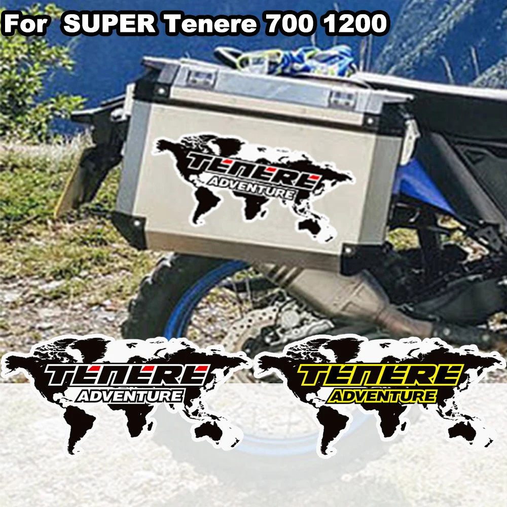 For Yamaha SUPER Tenere 700 1200 Motorcycle Stickers Tank Pad Protector Trunk Luggage Cases Emblem Symbol Fairing