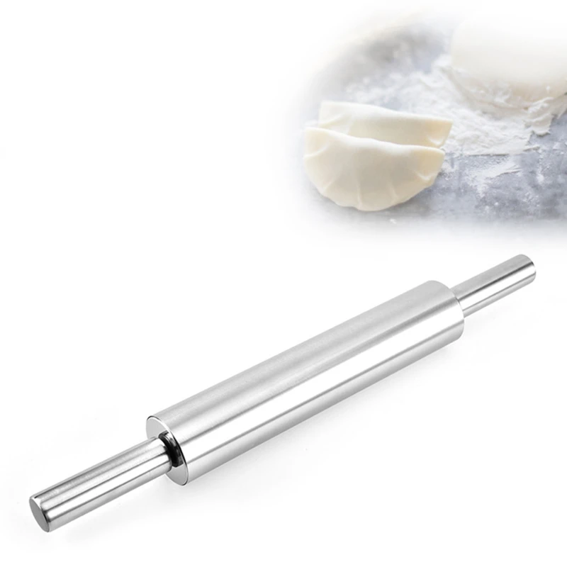 Rolling Pin Pressing Noodle Rolling Pin Stainless Steel Flour Stick Household Baking Kitchen Tools Dough Roller Rolo De Macarrão