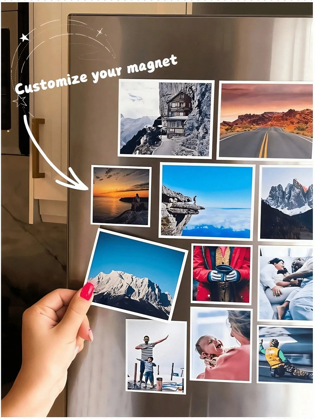 Customized Magnets, Personalized Magnets, Custom Print, Photo Printing, Valentines, Gift For Mum, Decoration, Custom Gift