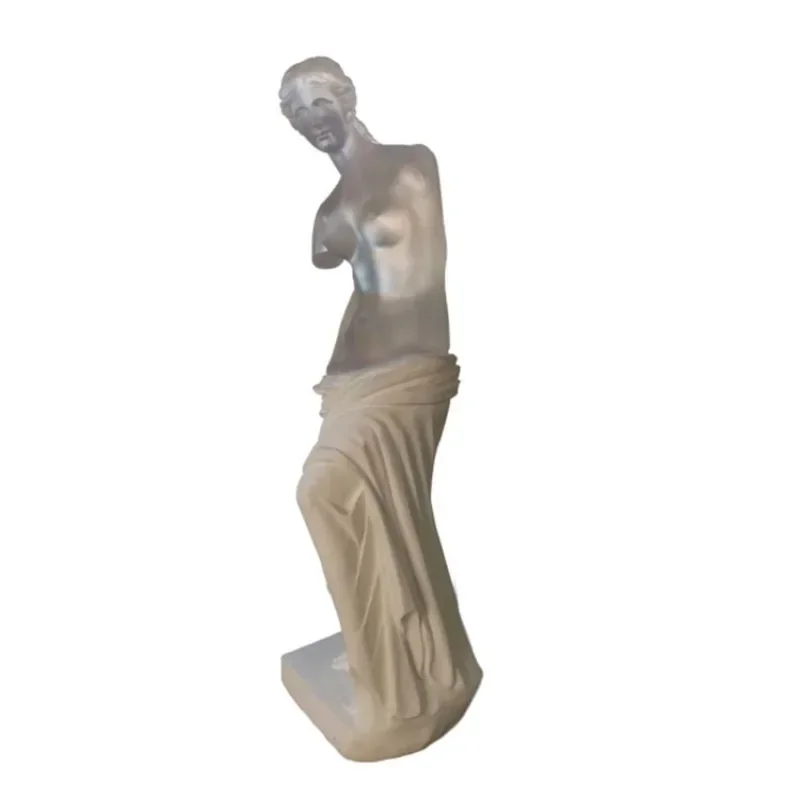 Transparent Venus figure sculpture platinum crystal resin handicraft ornament