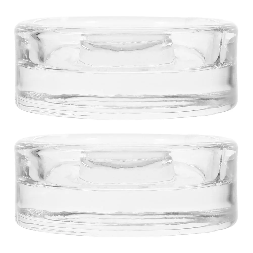 

2 Pcs Fermenting Jar Glass Weights for Canning Lids Fermenter Wide Mouth Transparent Jars