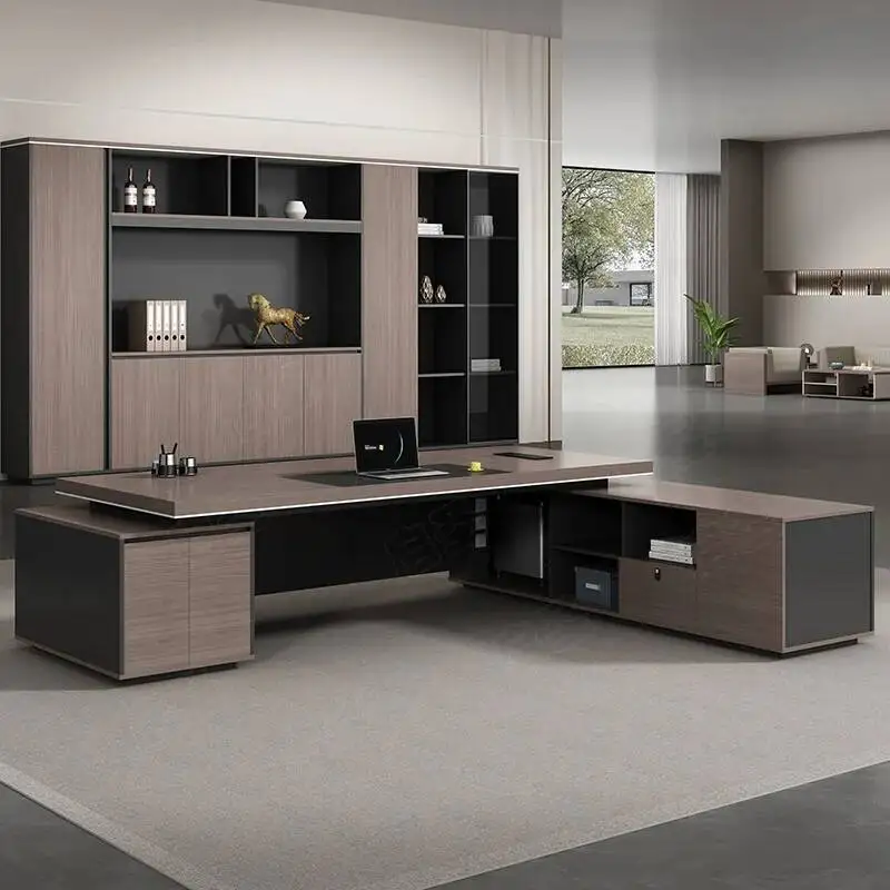 

Table Storage Large Wide Base Set Computer Modern Executive Wooden Computer Desks Gaming Drawers Mesa Para Office Furniture