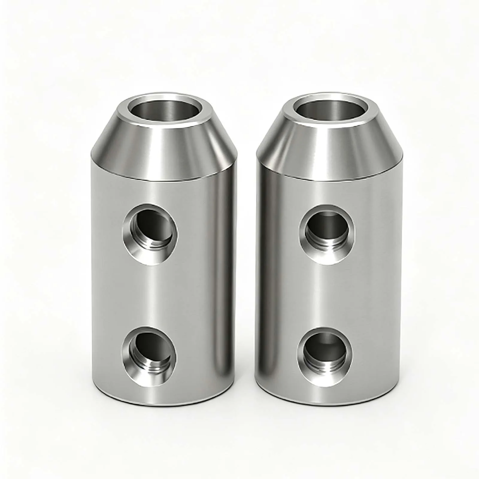 Stainless Steel Tapered Rigid Coupling for Small Engraving Motors & Electric Screwdrivers