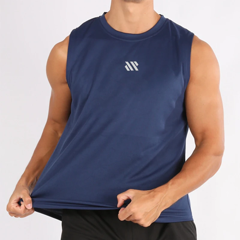 Summer New Gym Vest Men Bodybuilding Sleeveless Sports Tank Top Quick-Drying Mesh Fitness Running Tank Top Men Clothes