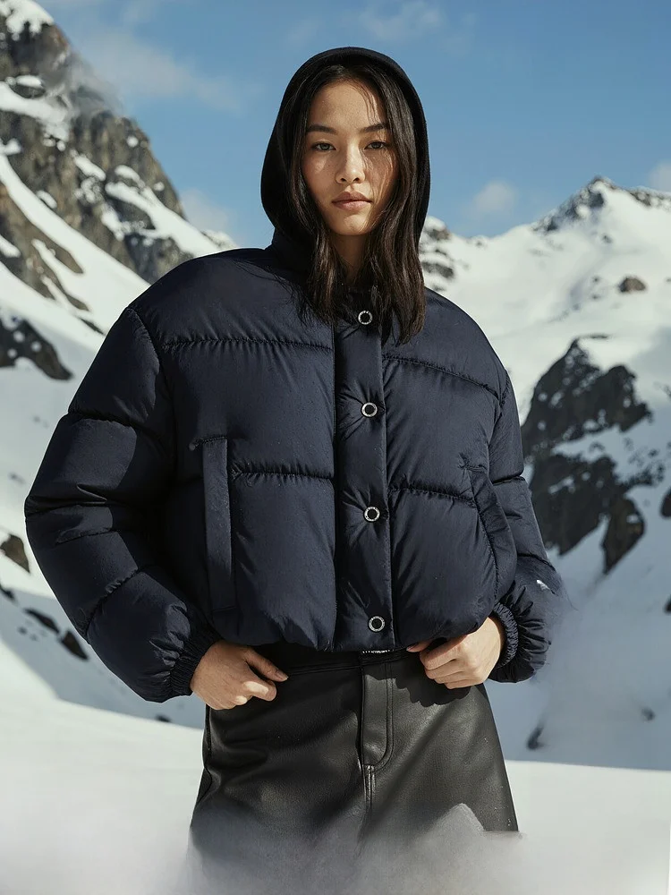 

Warm ort Cotton Jaet Bread Coat Winter Outerwear H&M Women's Faion Sli Winter Cotton Padded Coat 3047