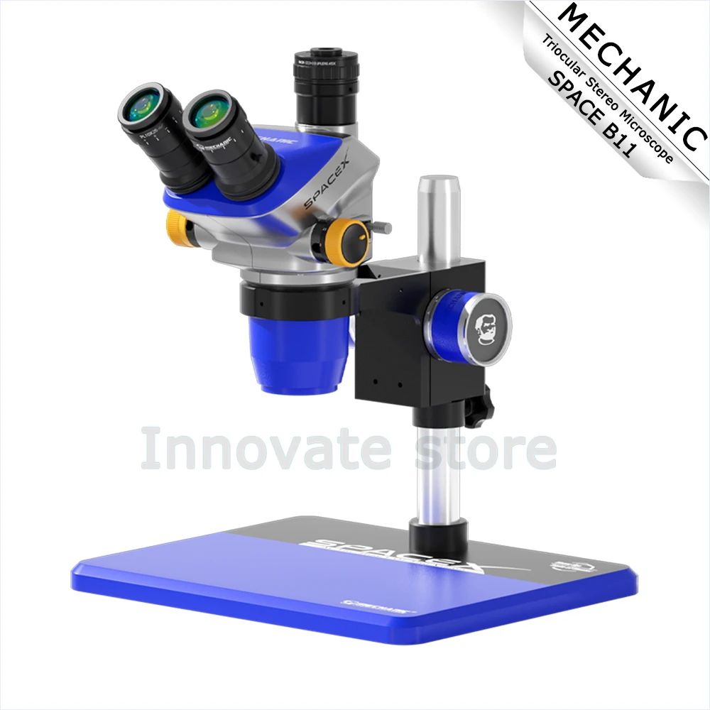 

MECHANIC SPACE X-B11/SPACE X-TSD Triocular Microscope 6.5X-52X Continuous Zoom for Mobile Phone PCB Welding Repair Tool