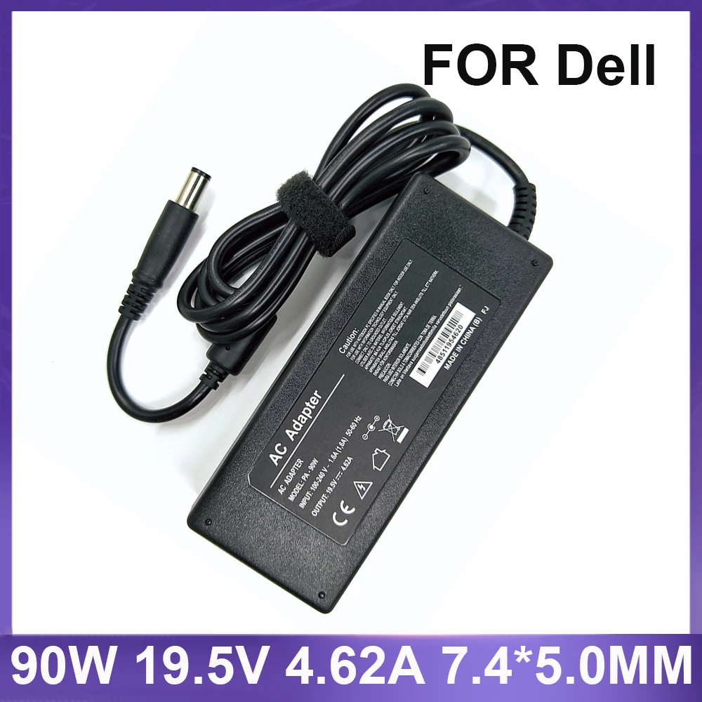 AC Adapter 19.5V 4.62A 90W 7.4*5.0mm AC Laptop Charger For Dell E4300 E5410 E6320 E6400 E6430 3521 Power Adapter