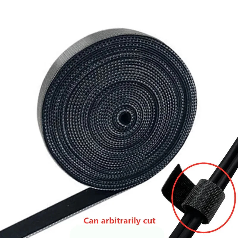 Reusable Hook Loop Cable Ties Wire Winder Organizer 1/2/3/5M For Desk Cable Management USB Mouse Earphone Cord Protector