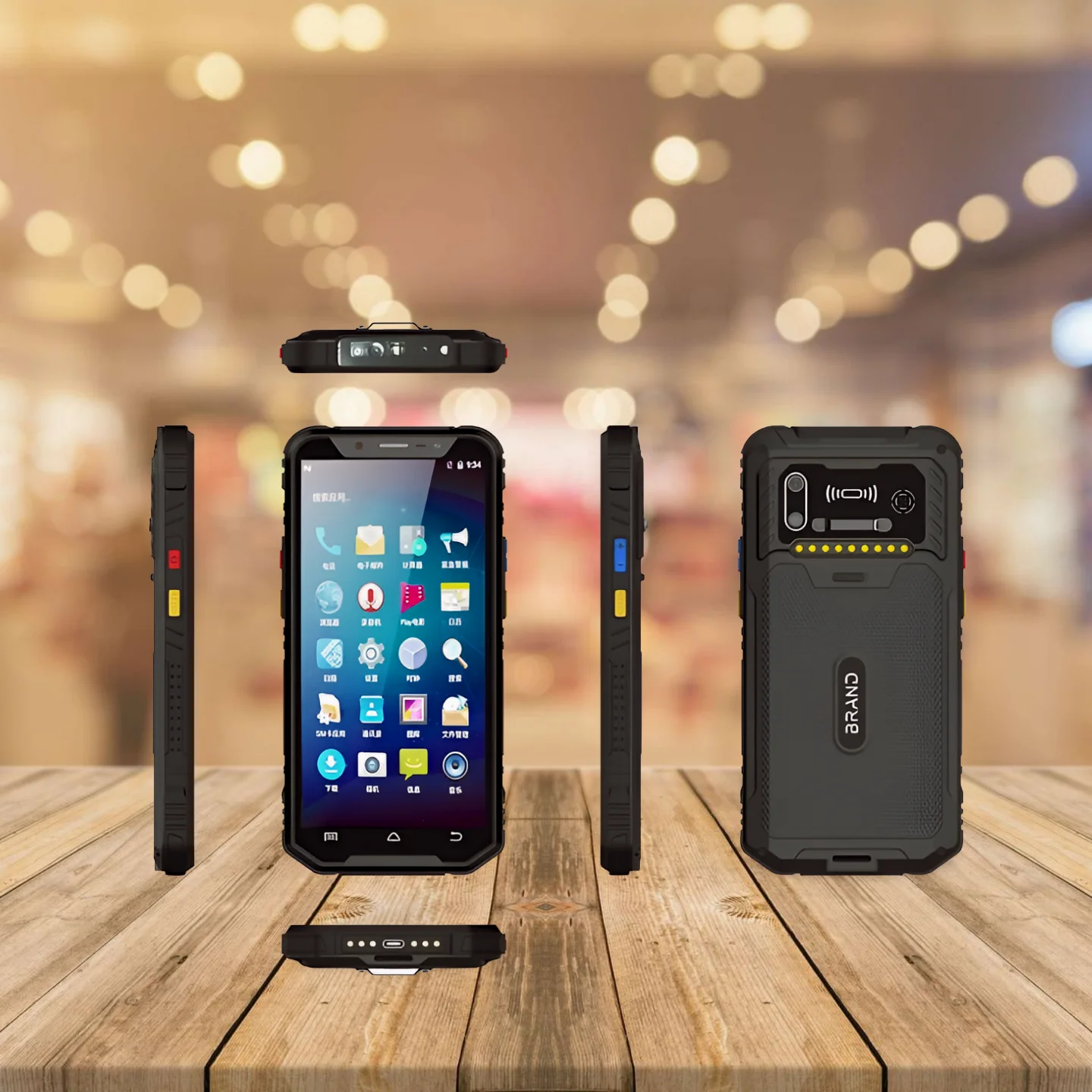 

5G Rugged Handheld PDA Android 15 Sunlight Readable Display 1D/2D/QR Code IP65 Waterproof Handheld Terminal PDAS