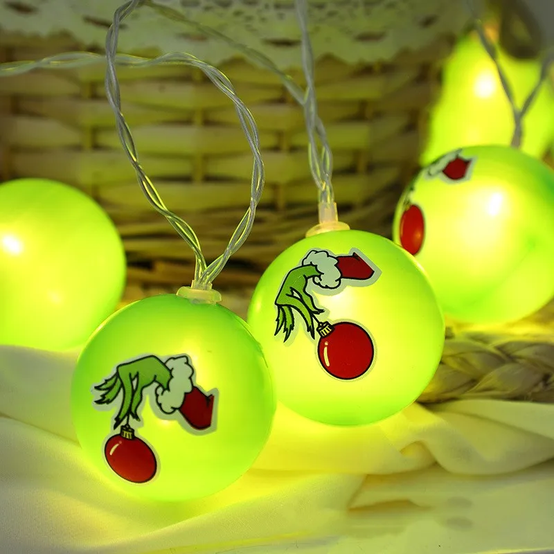 Christmas Grinch String Lights led Grimm Gremlin String Lights Ambient Decoration String Lights For Christmas Decoration