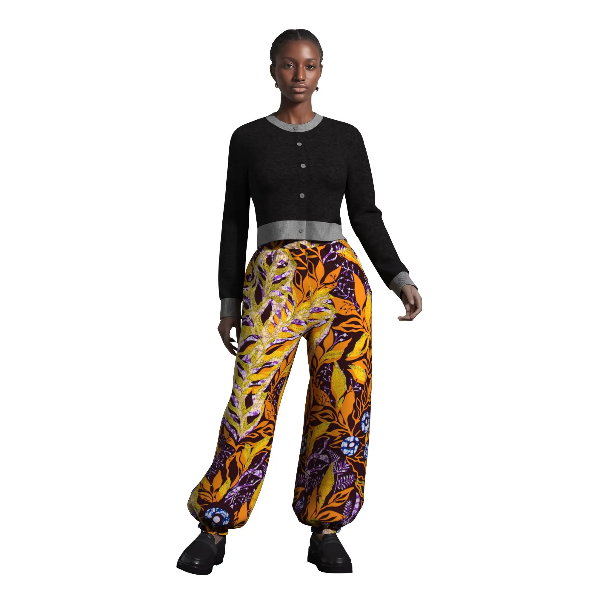 

BRW Африканские женские повседневные брюки, хлопковые широкие брюки с принтом Анкары, модные брюки с эластичной резинкой на талии Wy11117