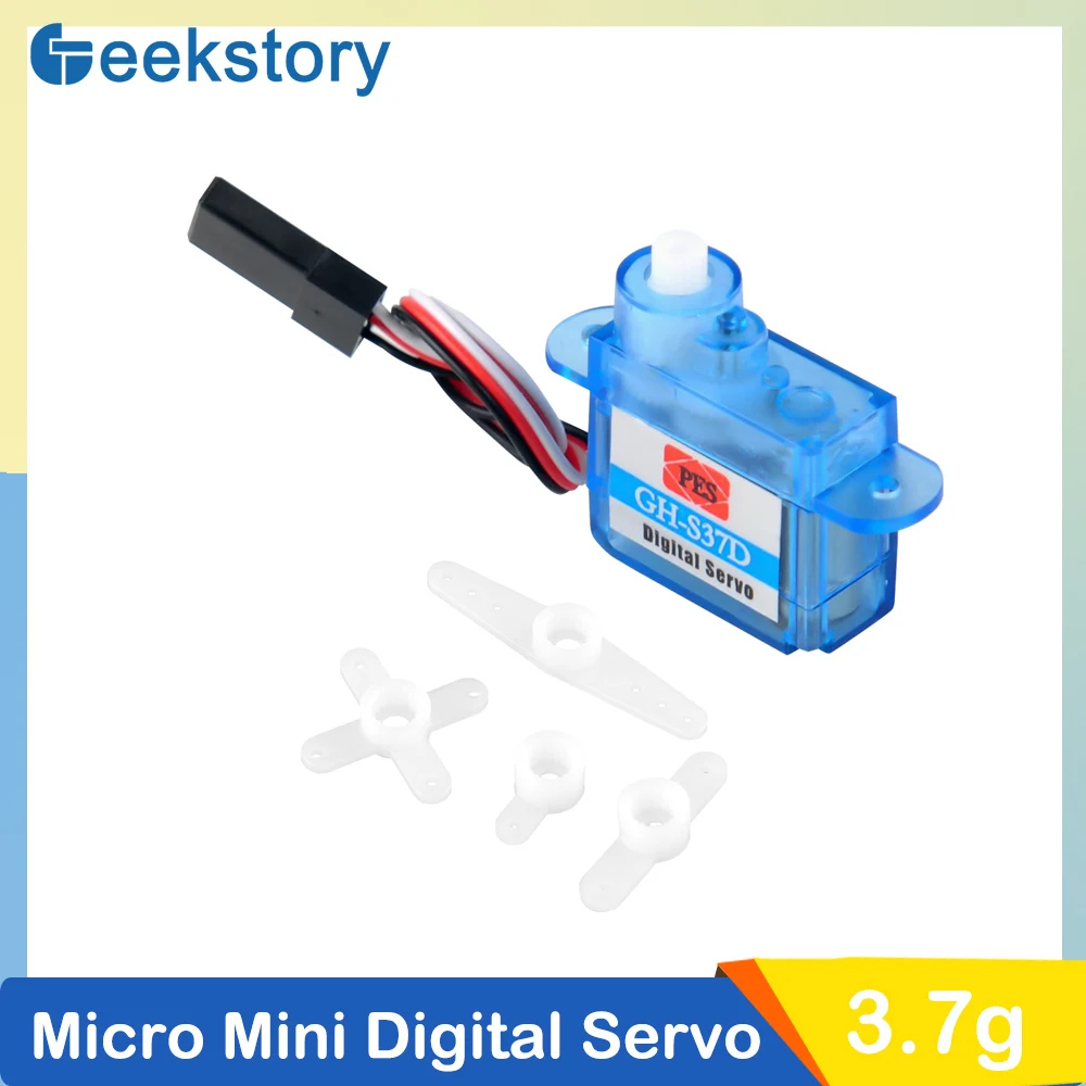 Super Light 3.7g Micro Digital Servo Mini 90 Degree for Control Aircraft Flight Direction RC Plane Helicopter Boat Car Parts