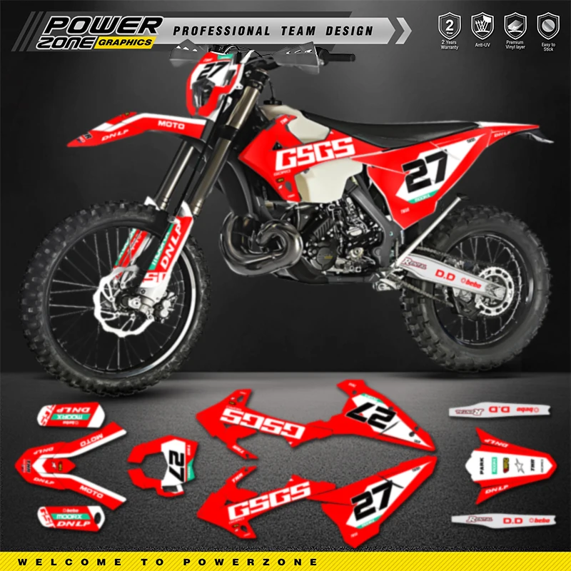 

PowerZone новый стиль мотоцикла для GASGAS Gas Gas EC 2018 2019 2020 графические фоновые наклейки наклейки
