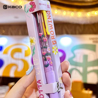 New KACO SMILEYWORLD 3 in1 Multifunction Gel Pen Stationery Canetas for Daily Record Write School Test Note Daily Writing Gift