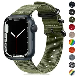 strap For Apple watch band 44mm 40mm 45mm 41mm 42mm 38mm 49mm Sports Nylon bracelet watch strap iwatch series 7 6 5 4 3 2 1 SE 8