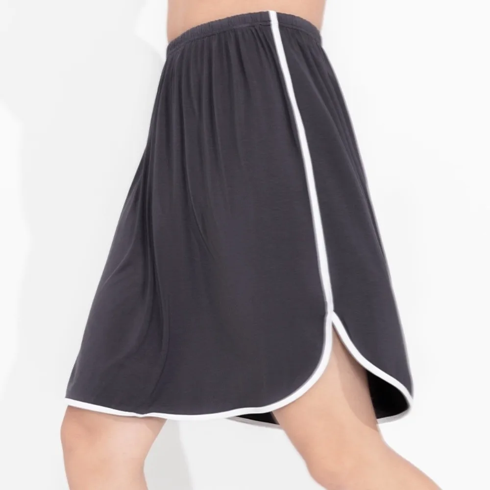 Loose Crotch Less Men's Sleeping Skirt No Underwear Sleep Artifact Bottomless Underpants Cool Side Split Pajama Pants Sleepwear