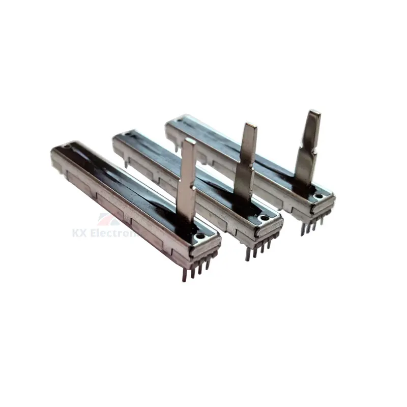 1 قطعة 60 مللي متر مستقيم الشريحة الجهد المزدوج B10K مشغل أقراص التحكم في السرعة 6 سنتيمتر خلاط ترويسة مقبض طول 20 مللي متر 6pin 10KB × 2 #3