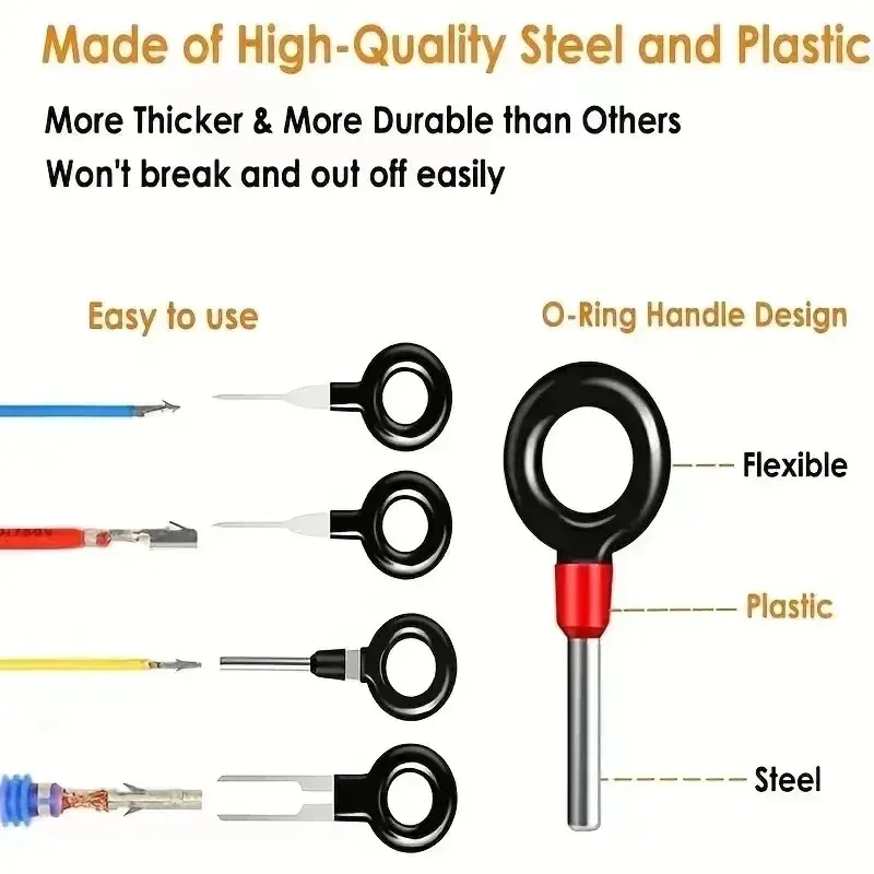 Car Terminal Puller Kit Wire Harness Connector Box Pin Extractor for Release Terminal Extractor set 41/59 Piece Repair Tool