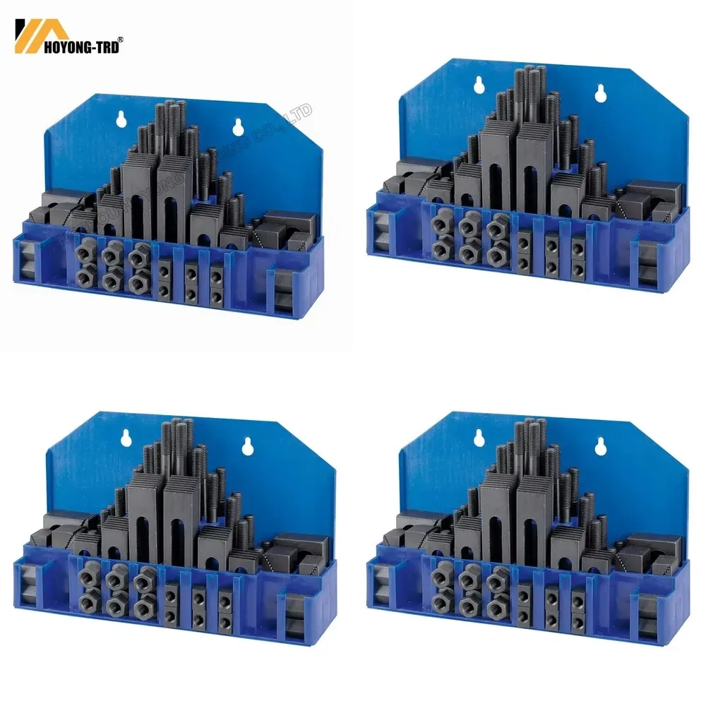 Tools 58 PCS Steel Milling Machine Clamping Set Kit Includes Metal Holder and Mill Clamp Vice Machine Tools