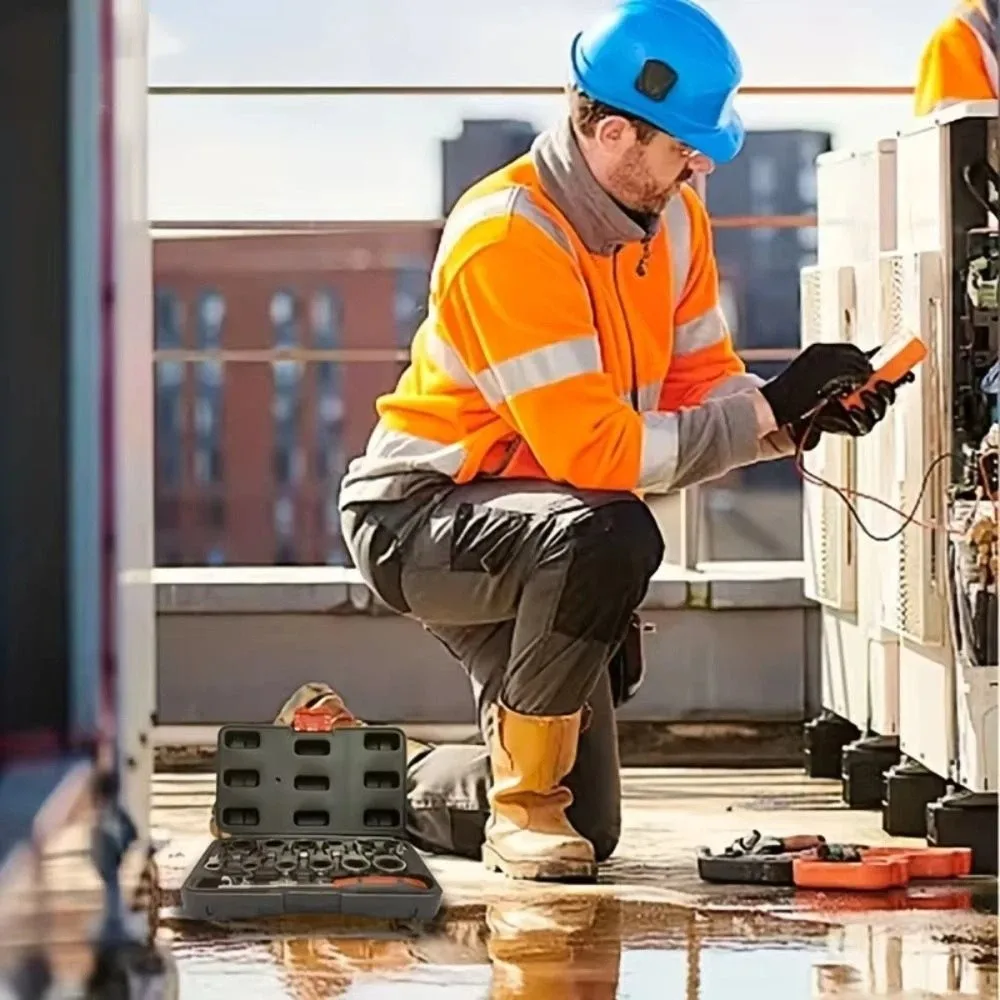 

Набор ключей-трещоток из хромованадиевой стали с 72 зубьями, сменными головками, портативный дизайн