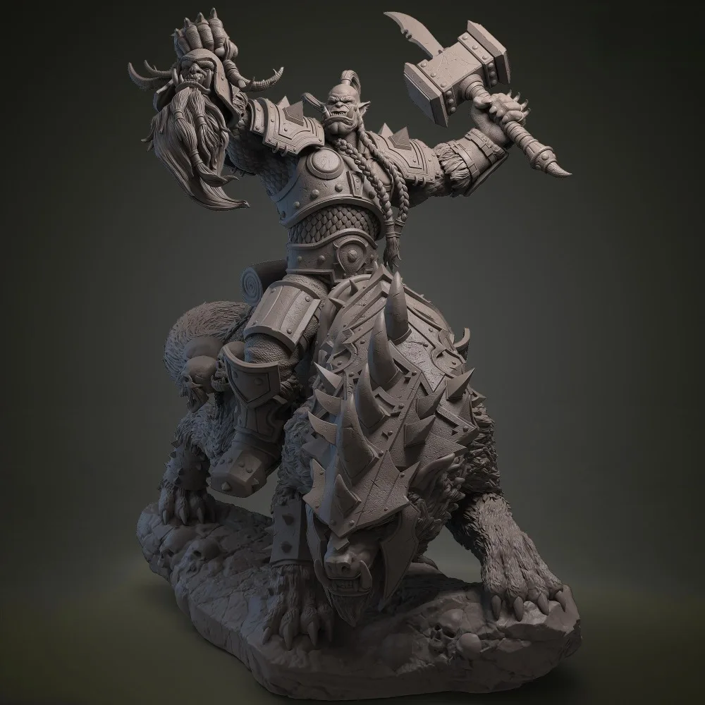 90/120/150/180/210mm Ogream Ruin Hammer 3D Resin White Blank Model Printing of High-precision Model Parts DIY Coloring Models