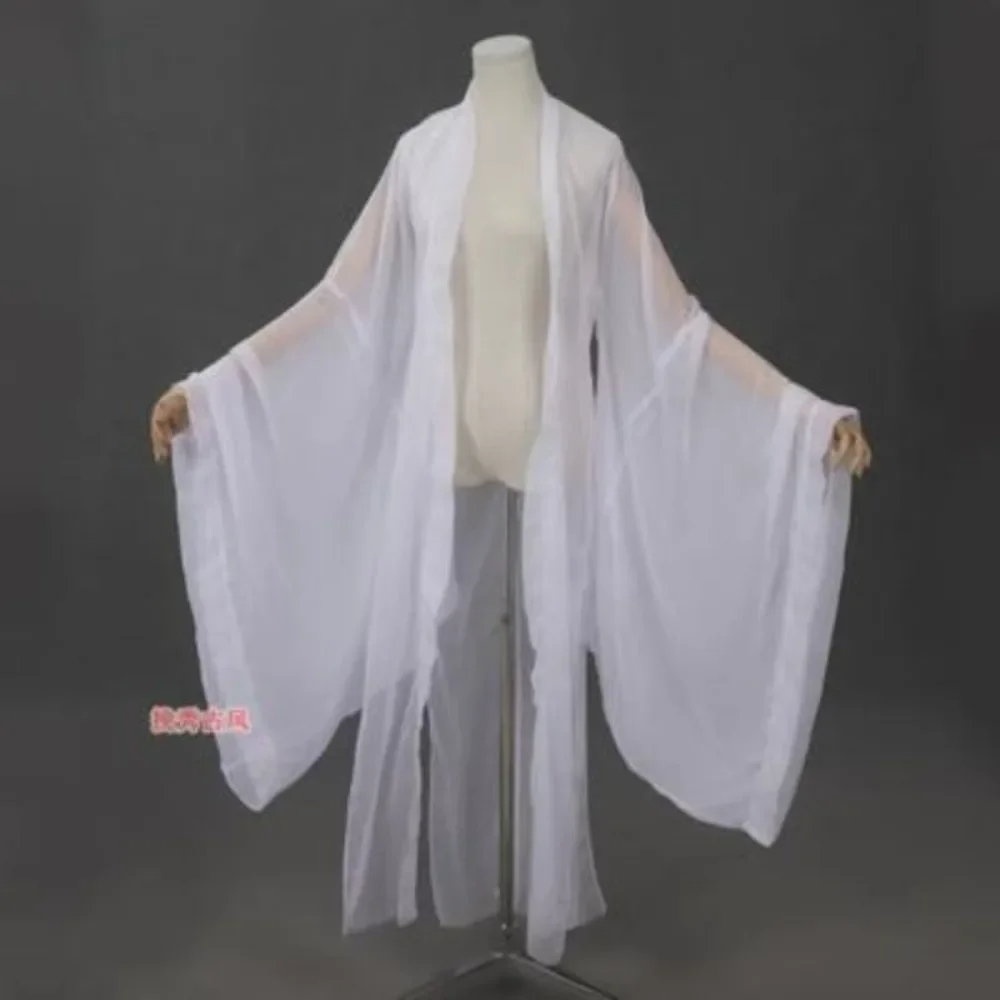 

Original Hanfu Blouse Female White Fairy Long Chinese Sun Protection Clothes Big Sleeves Chinese Traditional Hanfu Women Jacket
