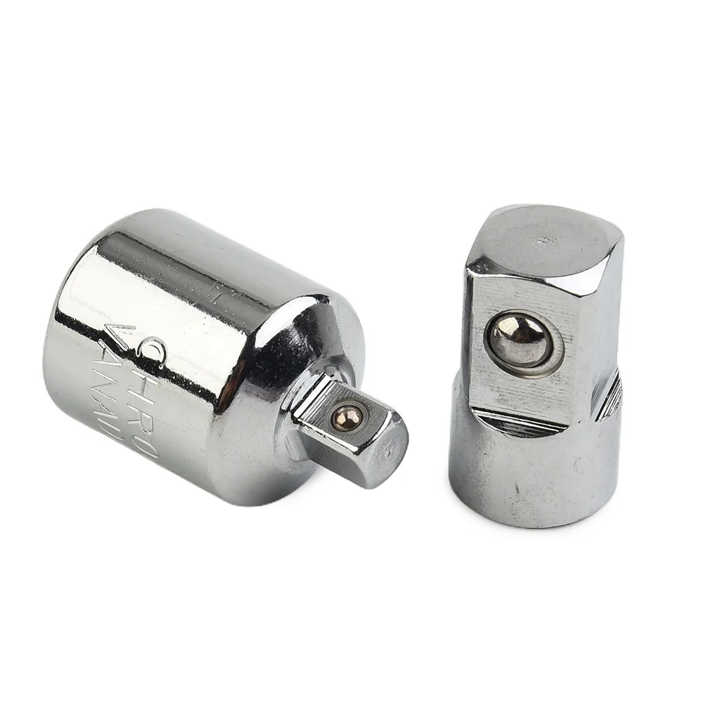 2PCS Socket Ratchet Converter Reducer Adapter 1/4 to 1/2 Inch Chrome Vanadium Steel for Car Bike Repair Tools Garage Use