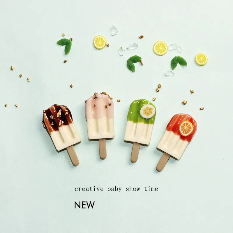 Miniature snow stick toy model doll house accessories creative internet celebrity mini popsicle popsicle