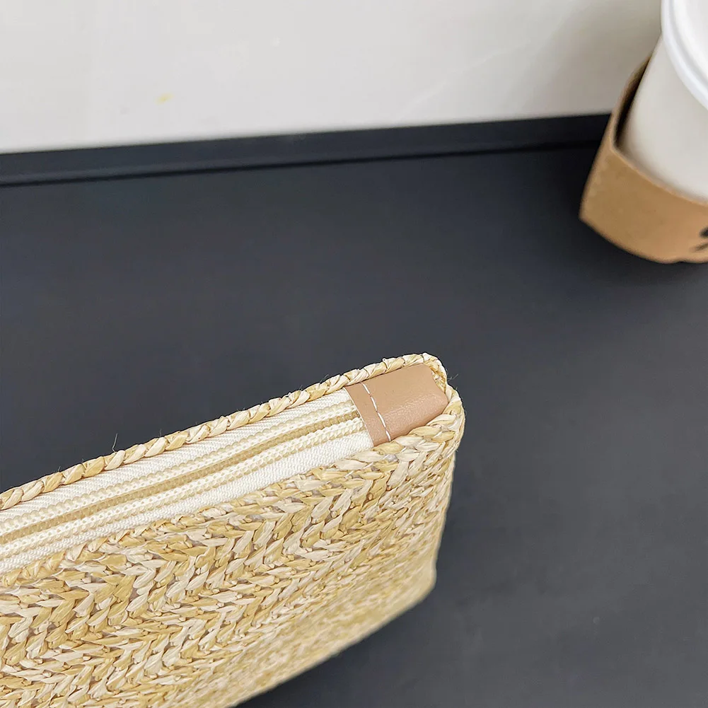 

2021 Beach Bag Clutch New Fashion Lady Women Women Bohemian Woven Clutch Wristlet Bag Summer Beach Handbags Purse