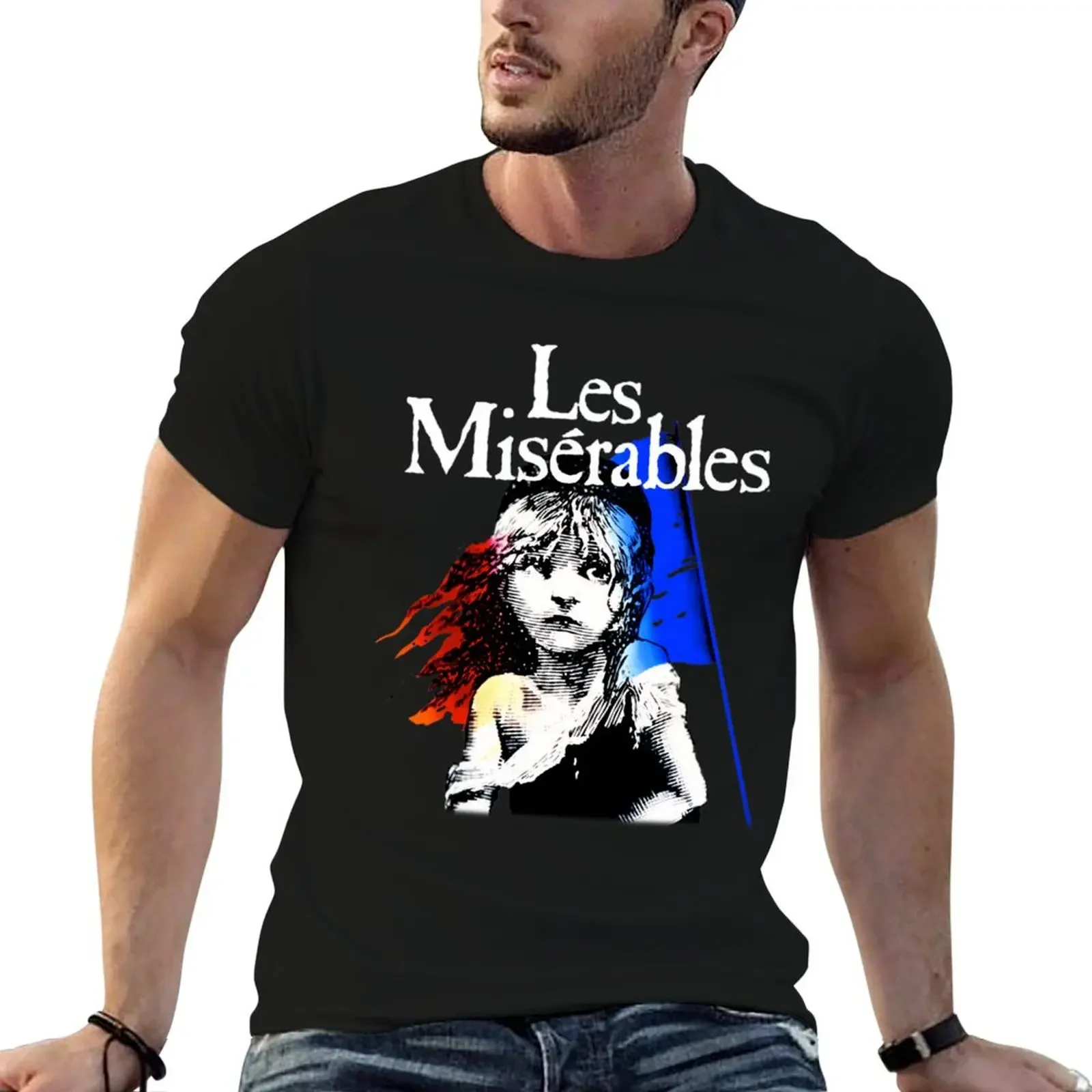 Les Miserables ( Black ) T-Shirt anime designer shirts T-shirt men