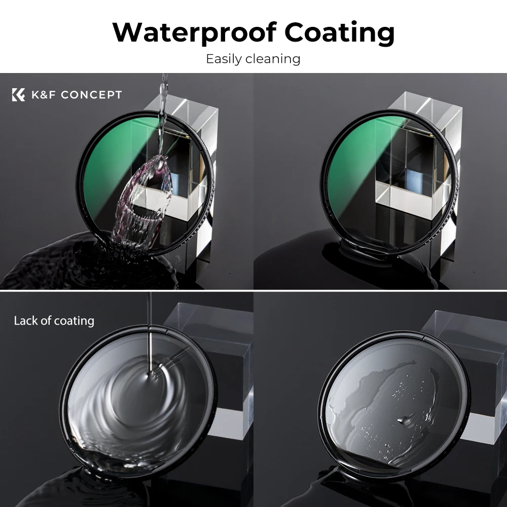 K&F Concept Nano D-Series 58mm 67mm 72mm 77mm 82mm Circular Polarizers Filter with 24 Multi-Layer Green Coatings for Camera Lens