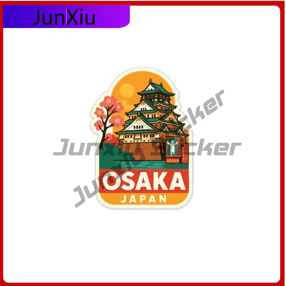 

Osaka Japan City Sticker Travel Cover Scratches Vinyl Decal Suv Motorcycle Bumper Luggage Kayak X 500 Motorcycle Stickers Funny