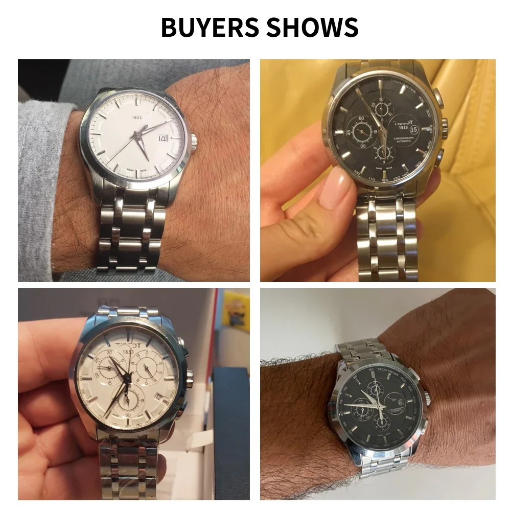 High end watch chain for Tissot 1853 Couturier T035 steel belt T035627 male and female original watch chain accessories 22mm
