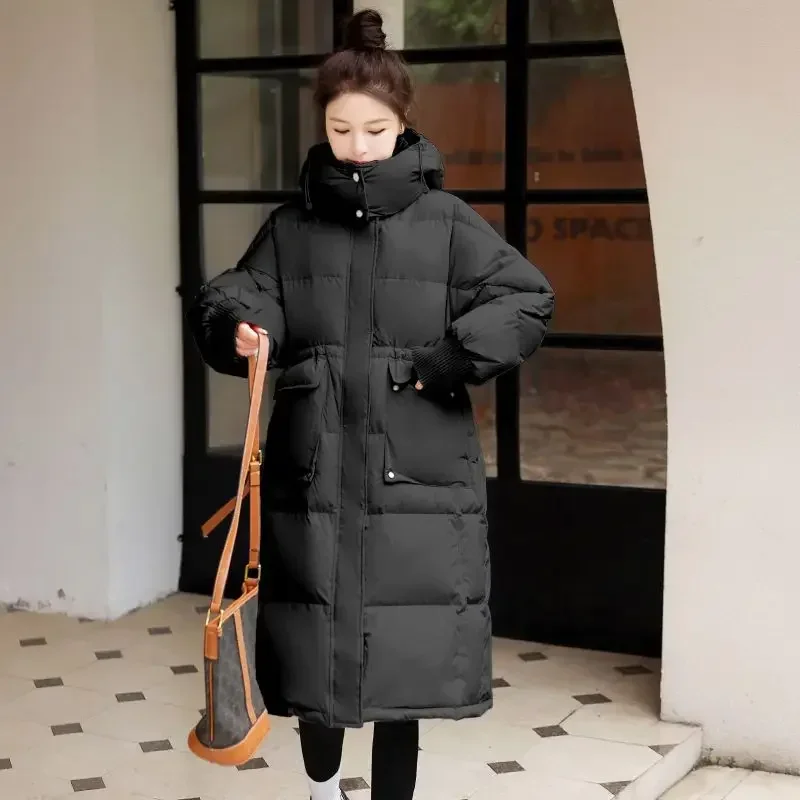 

Winter Women's Down Cotton Jacket Commuting Hooded Slim Parkas Coat