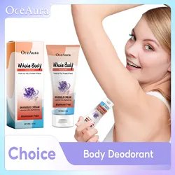 Crema deodorante per tutto il corpo ascella ombelico piedi rimozione degli odori fragranza duratura riduce i cattivi odori rinfresca la crema per la cura delle ascelle