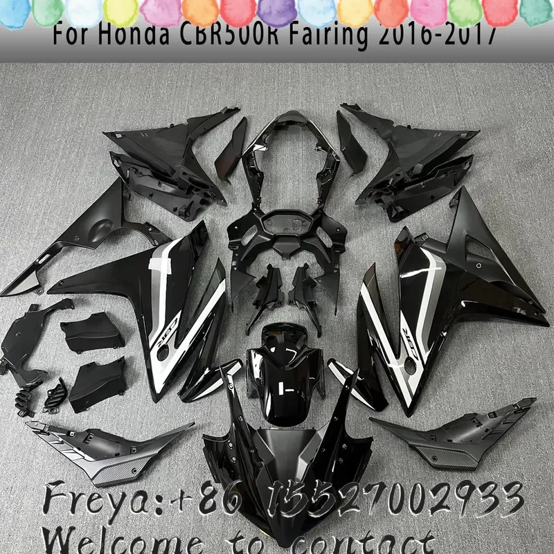 For CBR 500 RR 2016 2017 2018 Custom Motorcycle Parts Housing Fairing Kit, CBR500RR 2016-2018 ABS Molded