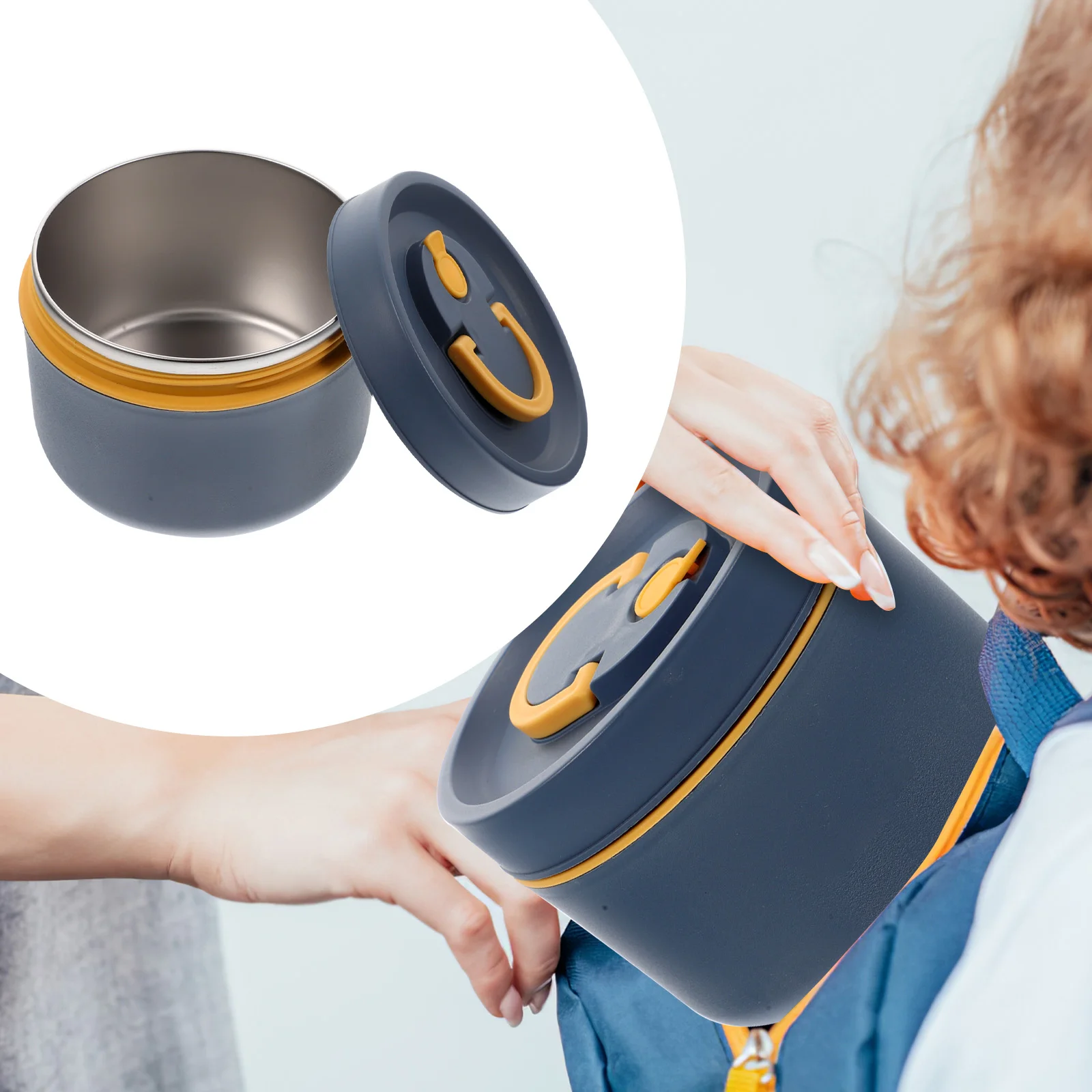 

Insulated Lunch Box 304 Stainless Steel Sealed Cover Portable Meal Box for Adults Kids Reusable Bento Container Thermal Food