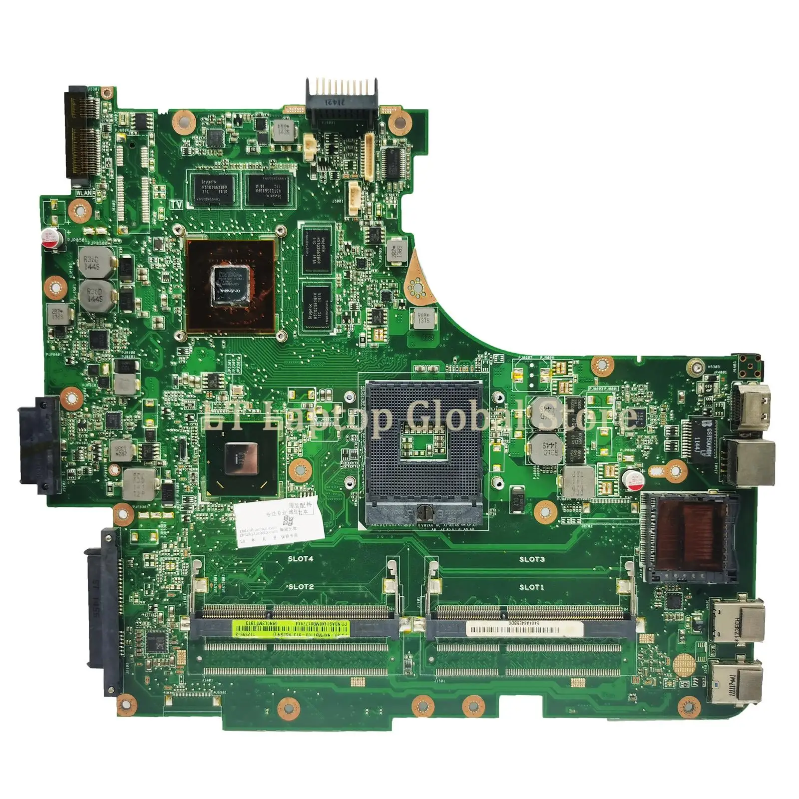 N53SV Mainboard Laptop ASUS N53S N53SN N53SM Motherboard GT540M GT550M GT630M 2 * Slot REV:2.2