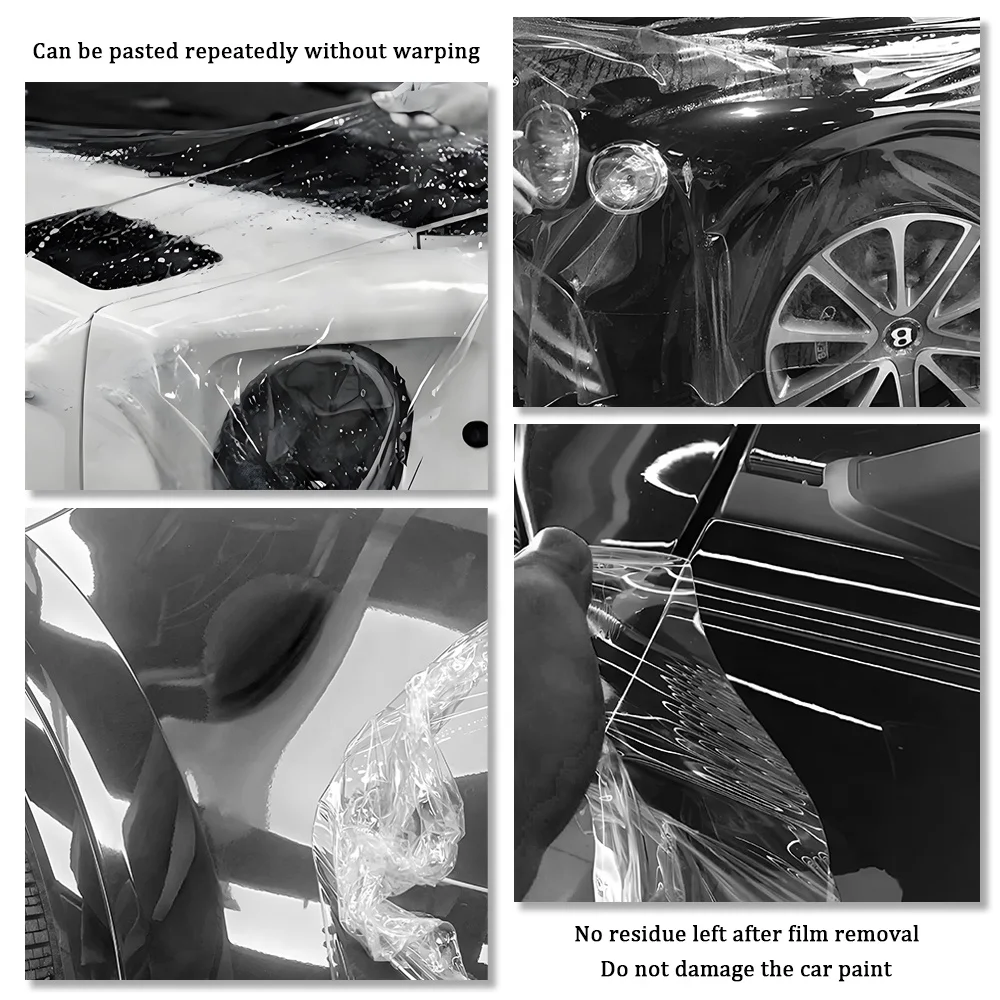 ฟิล์มใสกันรอยรถยนต์แบบมันเงาสูง หนา 7.5 มิล สำหรับตกแต่งตัวถังรถยนต์และอุปกรณ์ตกแต่ง