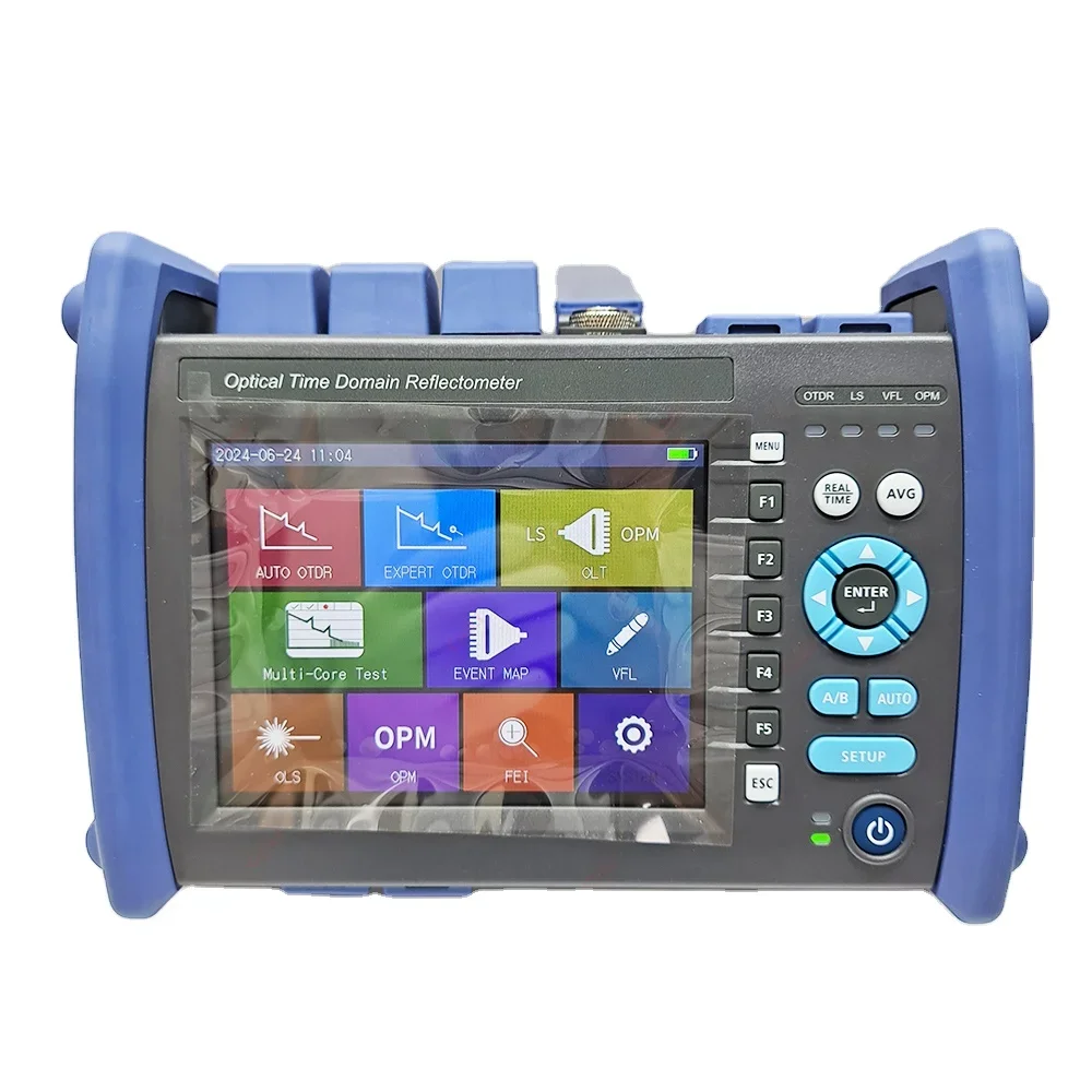 

OTDR JW3302E Двойная длина волны 1310-1550 нм 32-30 дБ Активный 1550 нм 20 дБ 80 км Волоконный рефлектометр SC Разъем Сенсорный оптоволоконный