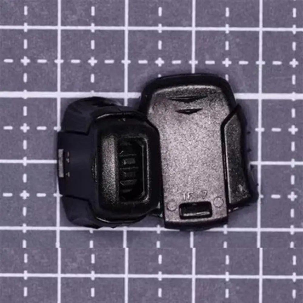 2pcs New Black Plastic Stopper Double Holes Sportswear Accessories Toggle Clip Apparel Shoelace Outdoor Tool