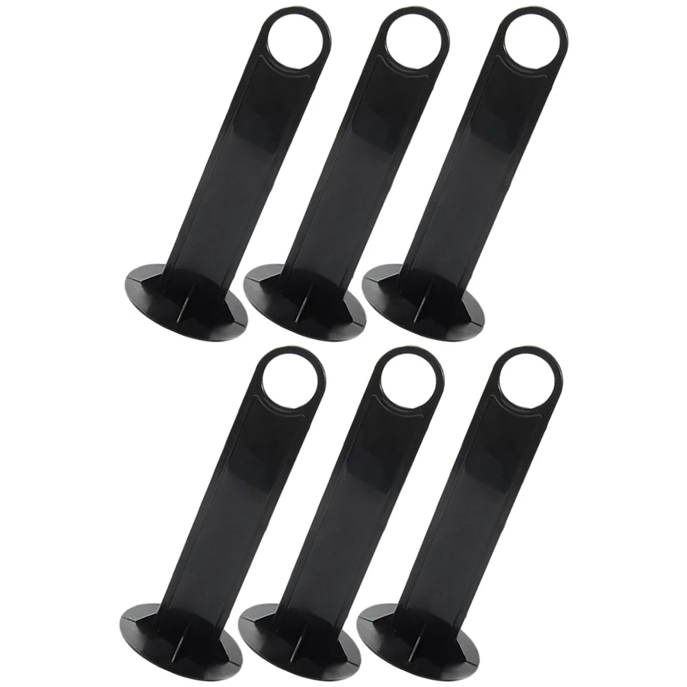 6 Pcs Logo Dish Rack Soccer Cones Holders Plastic Football Racks Supplies Disc Stands Handheld Outdoor