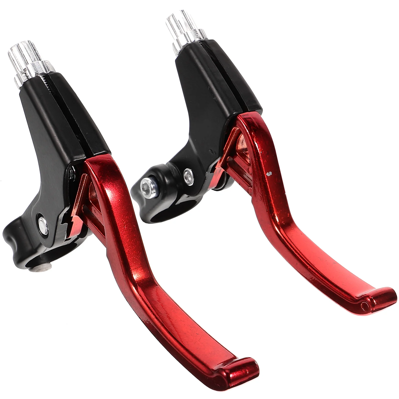 Bicycle Speed Racing All-aluminum Brake Handle Pair (red) 2pcs Bike Lever Brakes Strong Parts Alloy Cycling