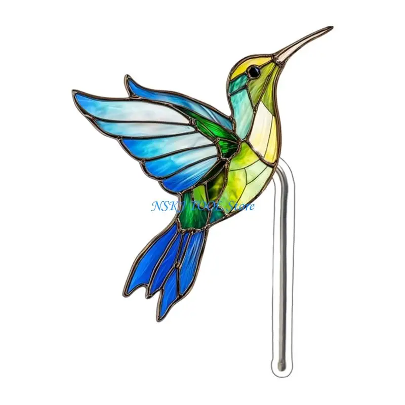 L8RC Bird Acrylic Planter Home Office Decoration Easy to Clean Ornament