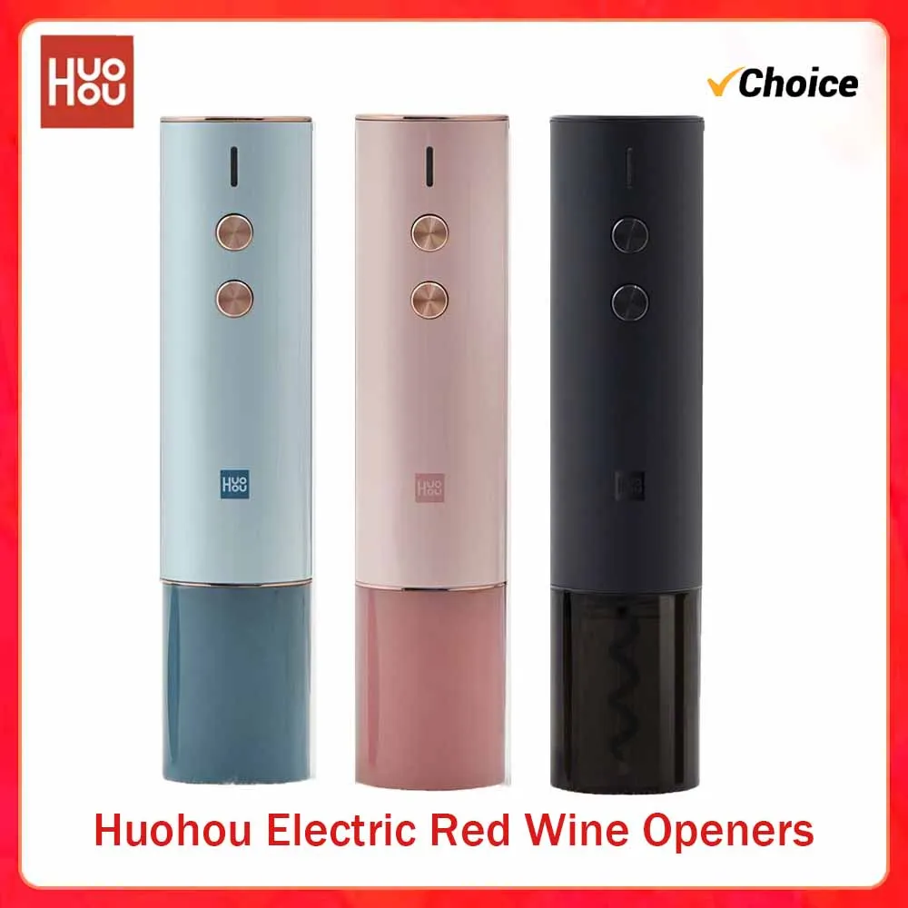 Mijia New huohou Red Wine Corkscrew Electric Colorful Corkscrew Wine Home Rechargeable Models Bottle Opener kitchen tools