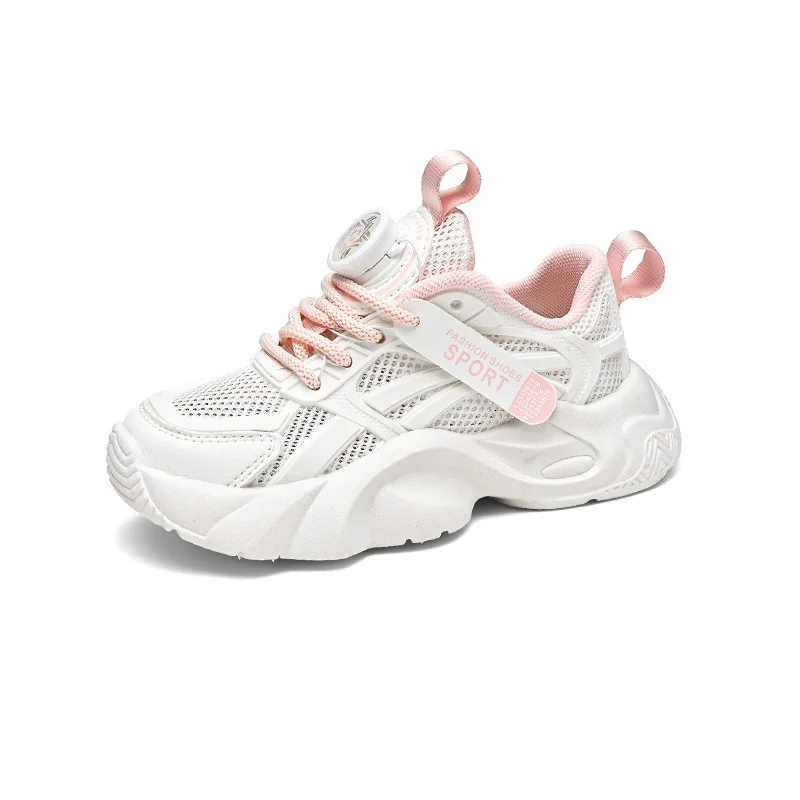 

2026 Childrens Sports Shoes New Breathable Comfortable Training Sports Jogging Shoes Soft Sole Rebound Walking Shoes for Kids
