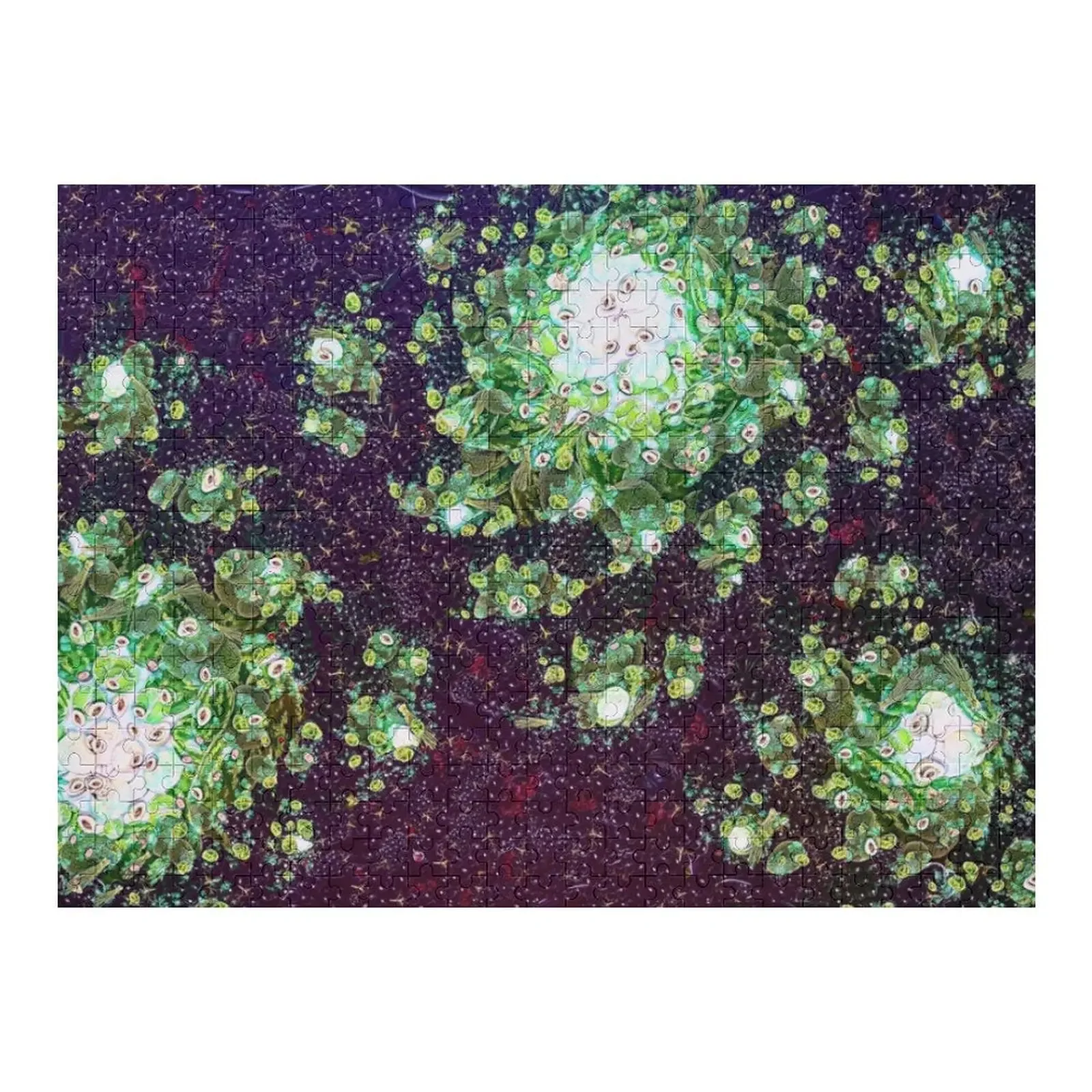 

Fruits and Veggies Fractal Jigsaw Puzzle Wood Photo Personalized Works Of Art Puzzle