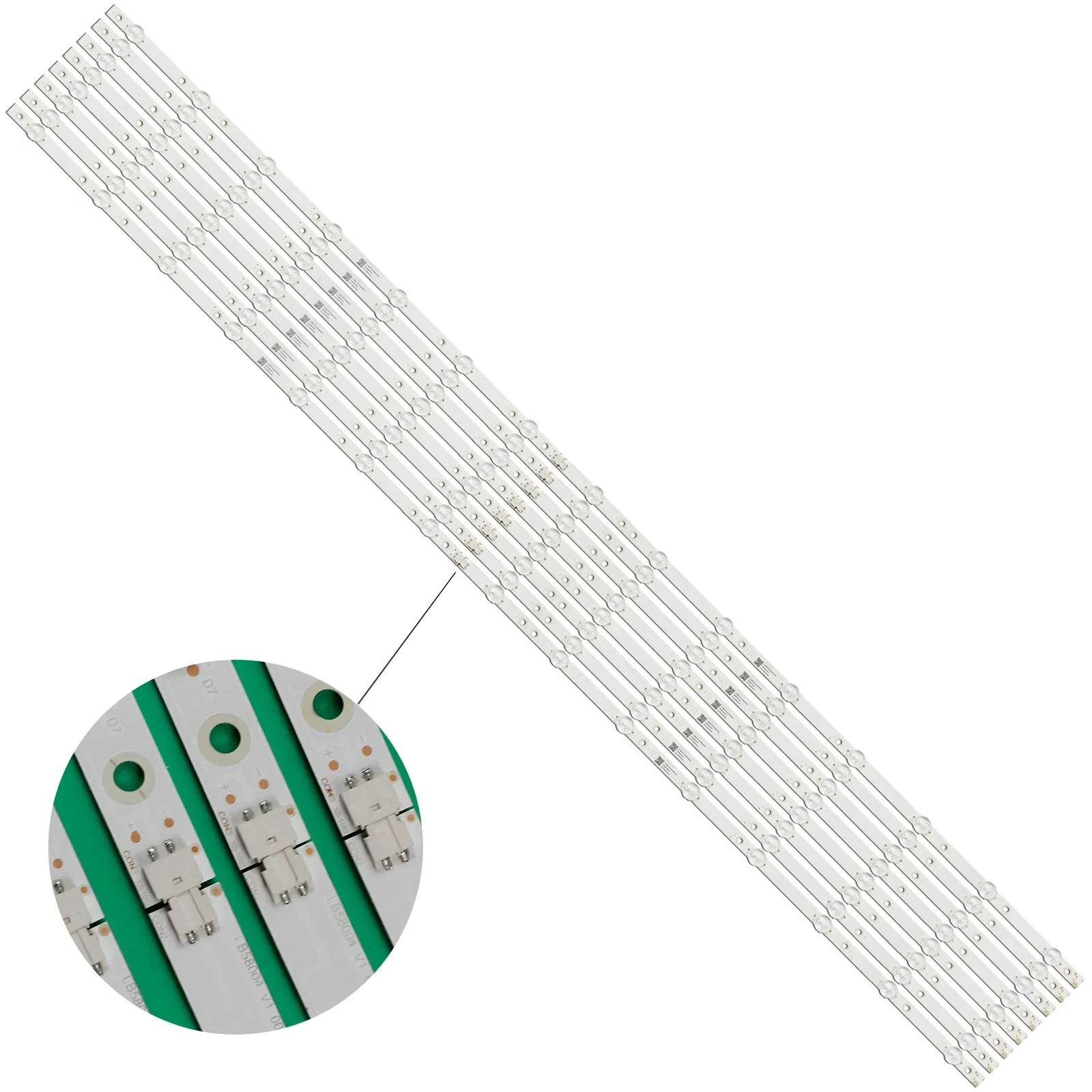 LED Backlight strip for  LB58004 V1 V0_00 TPT580B5-U2T01D REVS01D REVS01B REV.S01B 58PUS7304/12 58PUS6704/12 705TLB58B33MDR00L