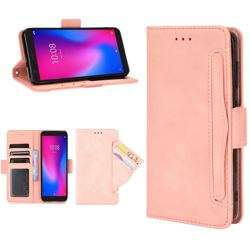 

Multi-function Case For Motorola Moto E15 E13 E32 E32S E22 E40 E30 E20 E14 Retro Leather 5 Cards Slot Book Wallet Flip Cover