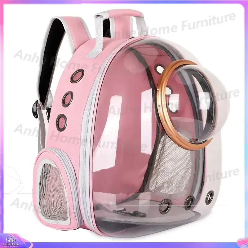 Cat Backpack Carrier Transparent Bubble Space Capsule Pet Travel Bag Portable Breathable Dog Puppy Outdoor Hiking Sling